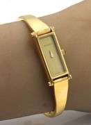 Gucci gold tone Horsebit quartz watch