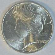 Fresh Choice BU original roll of 20 1924 Peace Silver Dollars