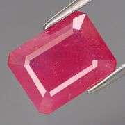 Exquisite! 4.34ct EMERALD CUT Ruby from Madagascar!