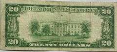 $20 Commercial Natl Bank of Washington DC Series 1929 Note.