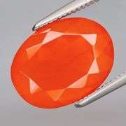 Rich blood orange 3.30ct Mexican Fire Opal