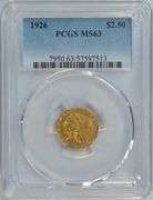 Very Choice BU 1926 $2.50 Indian Gold Piece. PCGS MS63
