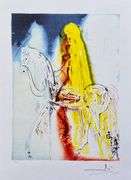 Pencil Numbered Salvador Dali, Lady Godiva