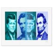 Kennedy/Lincoln by Yvaral (1934-2002)