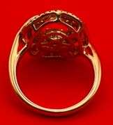 14K Two-Tone Gold Dancing Diamond Ring