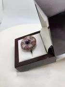 Very fine star ruby and sapphire set in silver ring