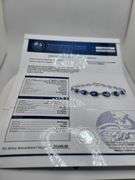 Extremely fine 19.5G Platinum and 12.27 ctw GGA certfied Sapphire and diamond Bracelet