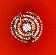 14K Two-Tone Gold Dancing Diamond Ring