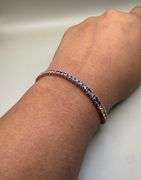 14K Rose Gold Multi Colored Sapphire Tennis Bracelet