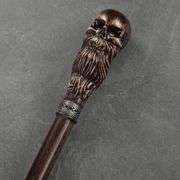 Bearded Skull Walking Cane