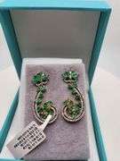 Extremely fine Victorian Emerald and diamonds earrings