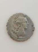 81BC Roman Republic A. Postumius, AR Serrate Denarius