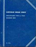 Album of 64 Different Lincoln Wheat Cents: 1909-1940-S
