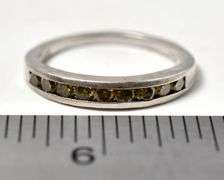 Yellow Gemstone Ring in Sterling Silver