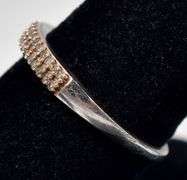 Diamond Band Ring in Sterling Silver