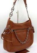 Celine leather zipper chain hobo bag