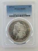1879 S Morgan Silver Dollar, PCGS MS65