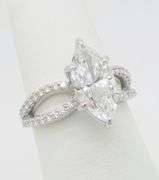 Certified 2.85CTW Marquise Diamond Ring