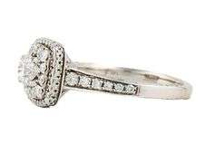 Pnina Tornai 1.00ctw Round Diamonds Double Frame Engagement Ring in 14K