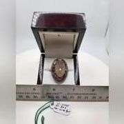 Extremely fine Victorian natural citrine, multi sapphire, diamonds ring on silver