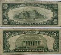 $5 & 10  1934 D Silver Certificates