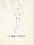 Rare Pablo Picasso Embossment from Chant Funèbre pour Ignacio Sánchez Mejías, 1976