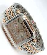 Michele Deco Madison Mid 31mm  2-Tone Diamond Dial Quartz Watch