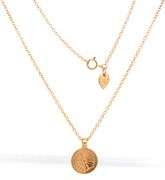 10kt Yellow gold Me & Ro flower pendant on chain