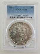 1885 Morgan Silver Dollar, PCGS MS63