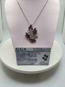 Magnificent 17ctw star ruby and diamond pendent set in Silver – CGA Certified