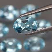 Matched! 10 piece 9.52ct glittering sky blue Topaz set