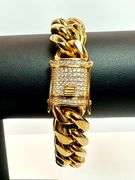 Gold Plate Cuban Curb Link Bracelet