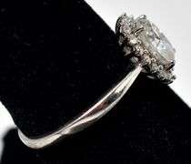 Cz Gemstone Ring in Sterling Silver