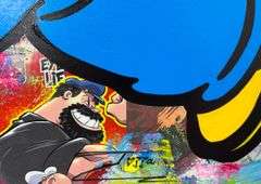 Wonderful Original Acrylic on Canvas by Jozza Jozza Chicehn Soup