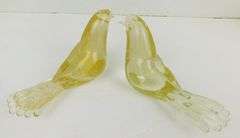 Pair of 6 Inch Vintage Murano Doves