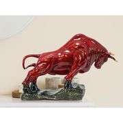 Pure Copper Red Charging Bull