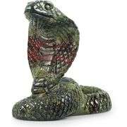 Hand-Carved Dragon Blood Stone Snake