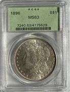 1896 PCGS MS 63 Morgan Dollar