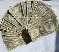 Twenty Five 1957 Series $1 Silver Certificates