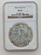 2002 American Silver Eagle, NGC MS69