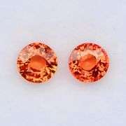 Premium 4.2mm .85ct set of VVS Songean Sapphires!