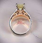 Sparkling 2.75 Ct Ambeer Ice Princess Cut Lab Simulated Diamond Ring