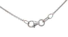 14kt White gold 0.45ct RBC solitare necklace
