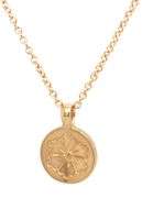 10kt Yellow gold Me & Ro flower pendant on chain