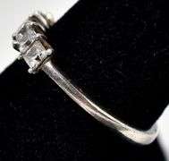 Cz Gemstone Ring in Sterling Silver