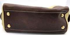 Celine gold and brown durable handle bag