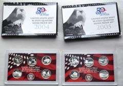 2005 & 2006 Silver Quarter Proof Sets