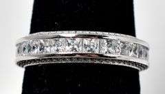 CZ Gemstone Ring in Sterling Silver