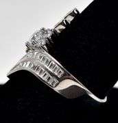 CZ Gemstone Ring in Sterling Silver