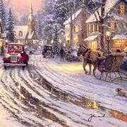 Village Christmas by Thomas Kinkade (1958-2012)